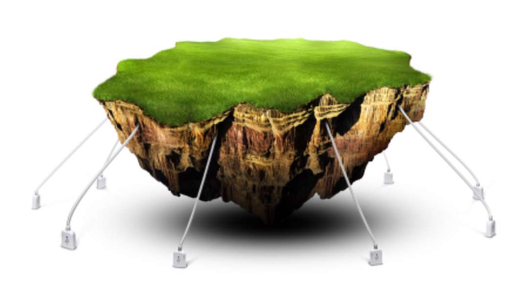 Floating ground tired with usb wires
