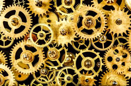 old mechanism background