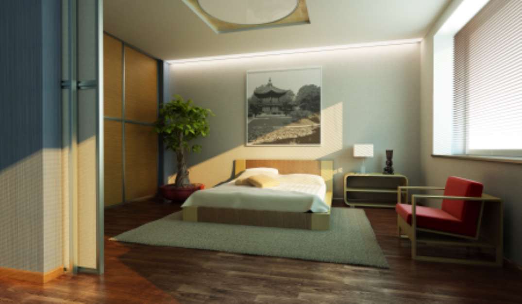 japan style bedroom interior