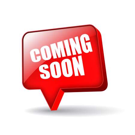 Vector coming soon speech bubble