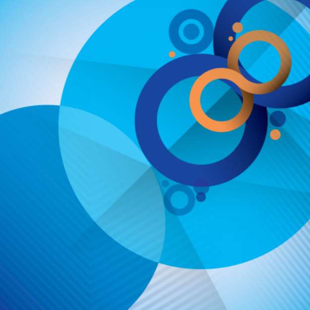 Abstract Infinity and Circle Shape Background