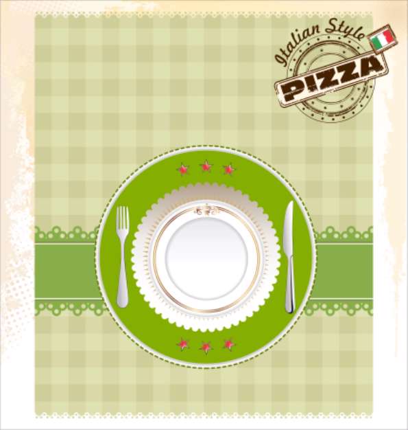 Pizza menu