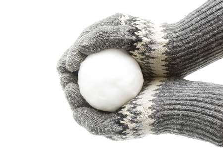 Snowball in palms