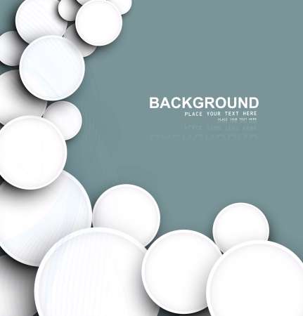 Abstract white circle illustration  background vector