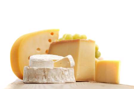 cheese on a wooden table