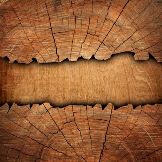 cracked wooden board
