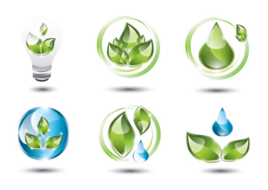 Eco icons set