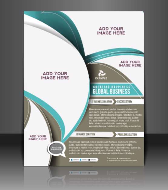 Vector business brochure, flyer, magazine