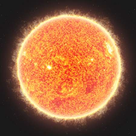 The Sun. Elements of this image furnished by NASA