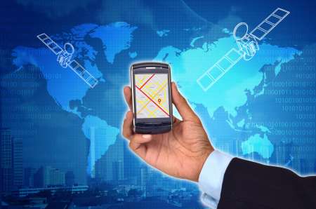 Conceptual image of Global Positioning System