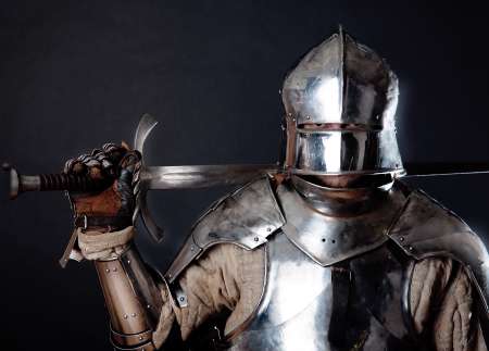 Great knight holding his sword