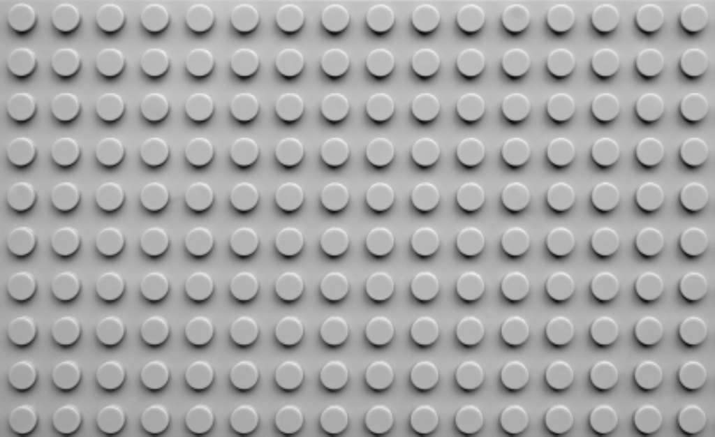 Plastic construction block - Gray