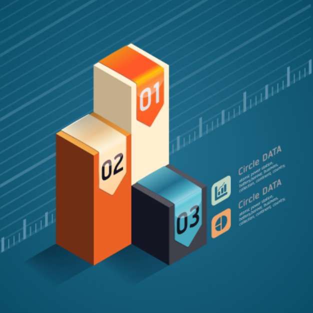Modern Design template isometric style/ can be used for infograp