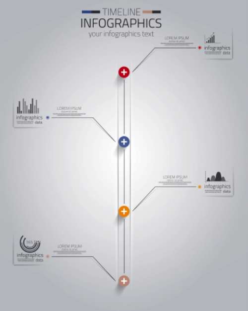 Minimal infographics design. Vector