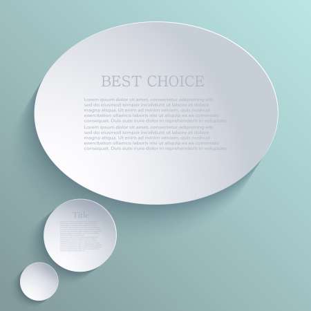 Vector bubble speech background. Eps10