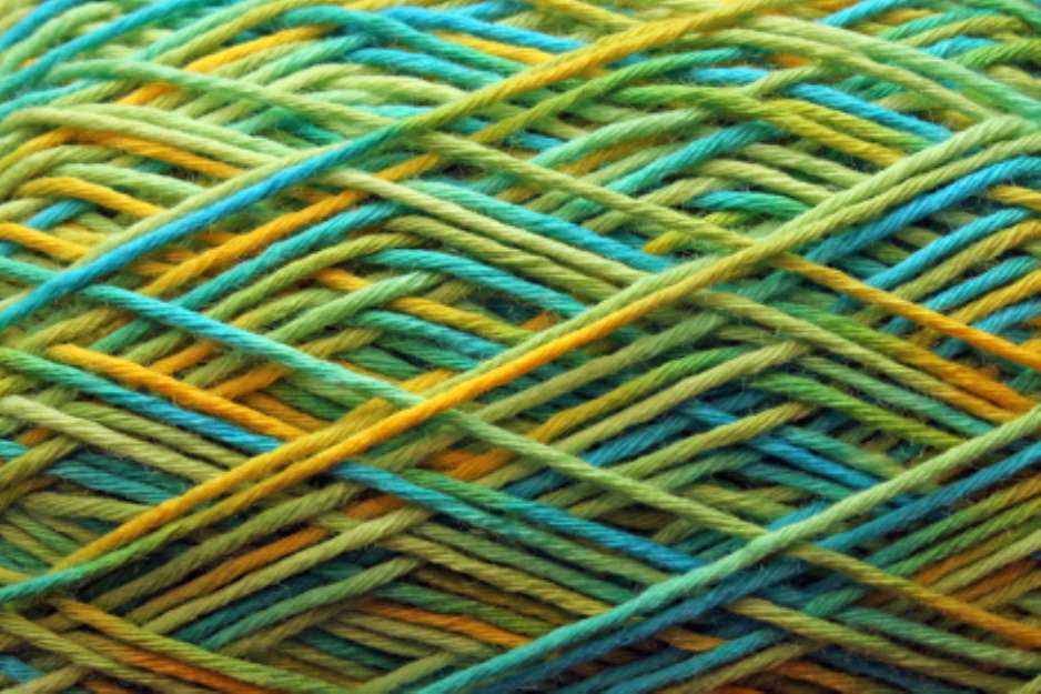 Textura de ovillo de lana