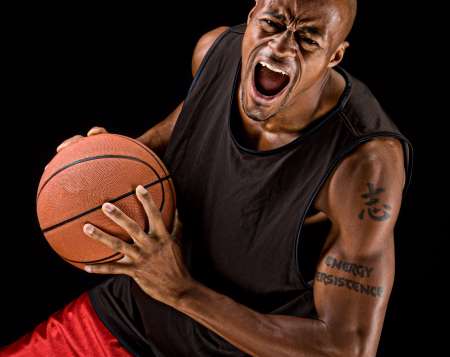Powerful Basketball Player