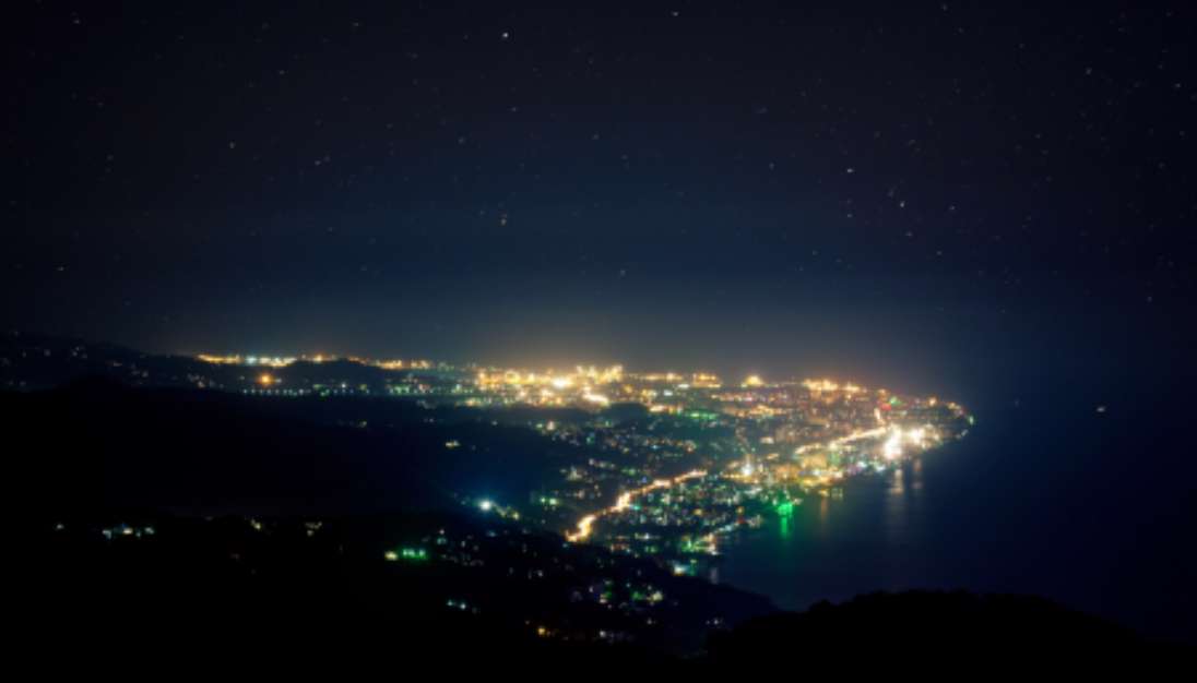 Night view of Sochi