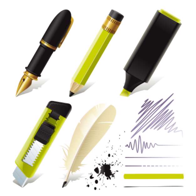 Stationery set for office