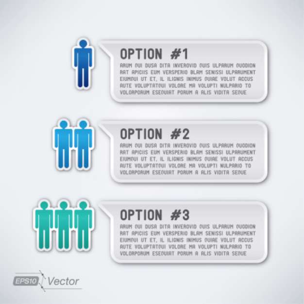Three options with men