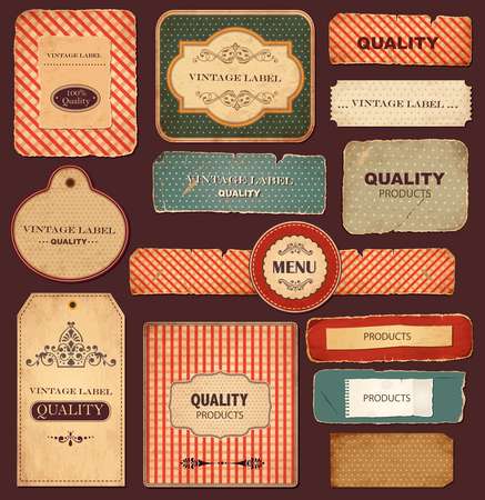 Vector collection: vintage and retro labels