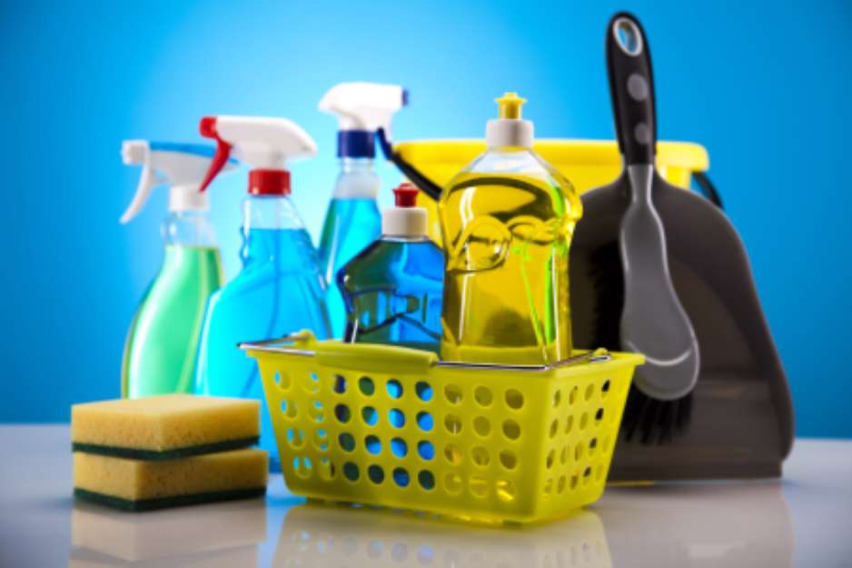Variety of cleaning products