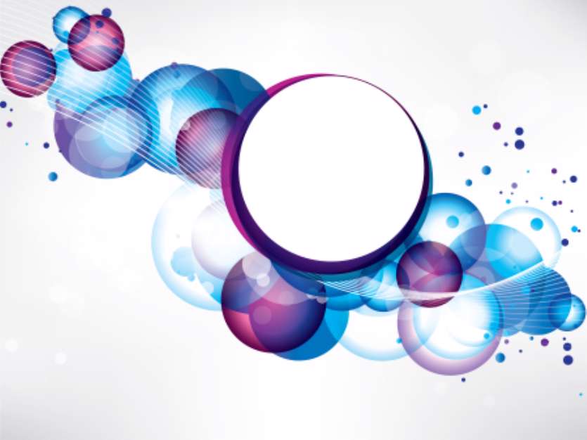 abstract colored background with circles