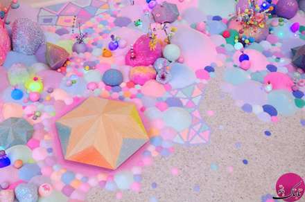 ساخت سرزمین عجایب با آبنبات های رنگی