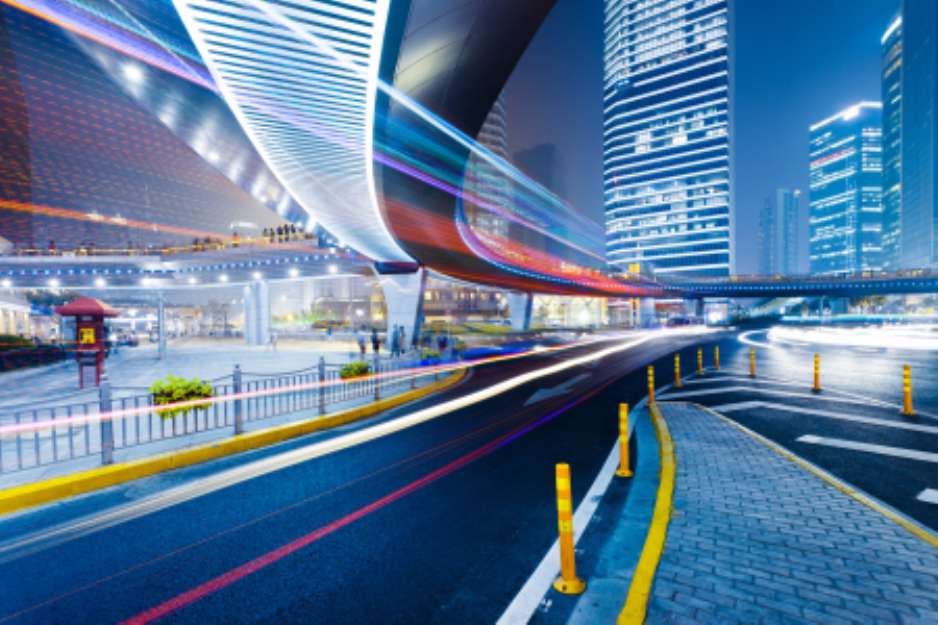 light trails