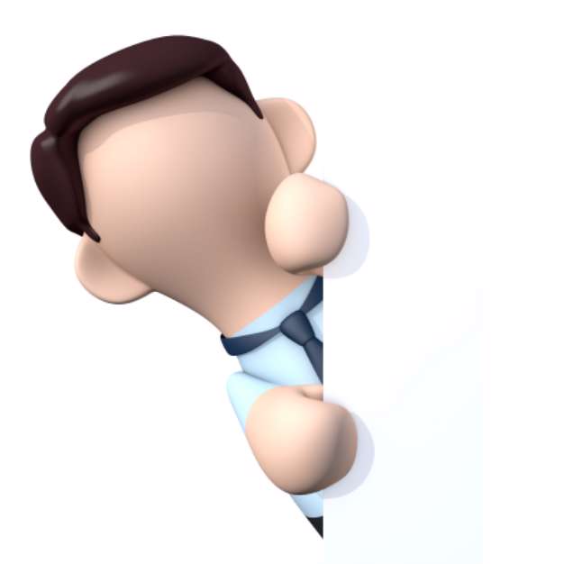 Mأ¤nnchen zeigt ein Angebotsschild