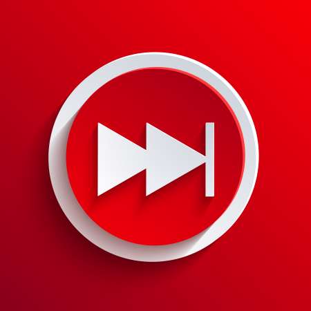 Vector red circle icon. Eps10