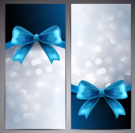Card with Blue Bow