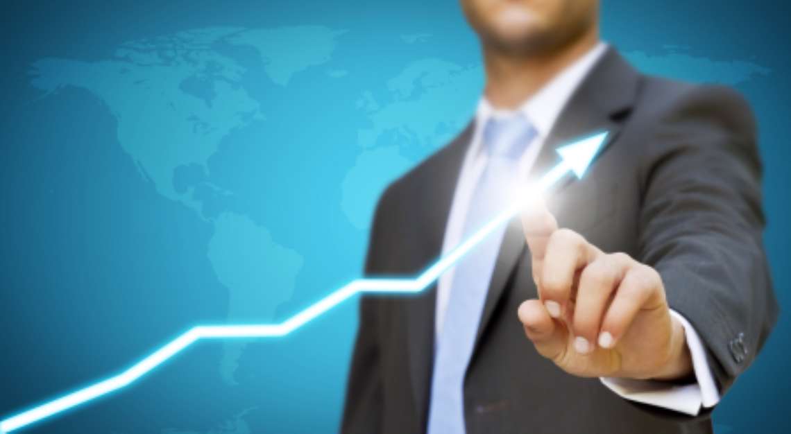 Businessman profit concept