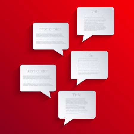 Vector bubble speech background. Eps10