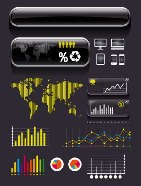 infographics set and Information vector