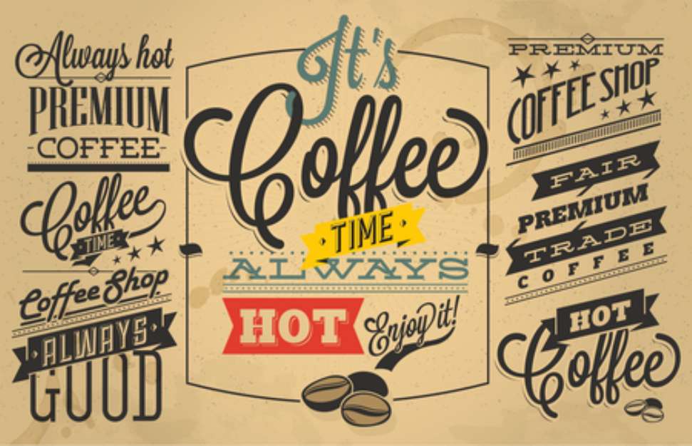Coffee shop Labels