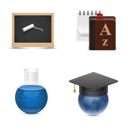 school vector icons