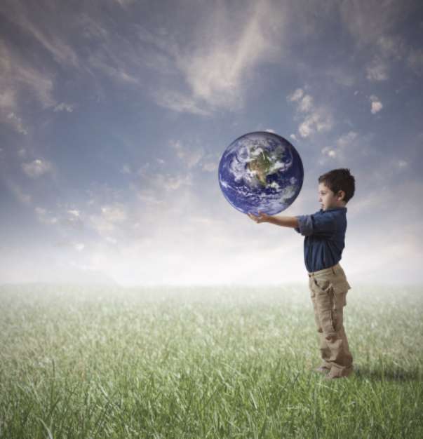 Save the world concept