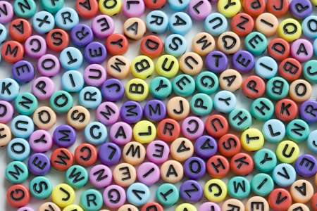 letter beads mix