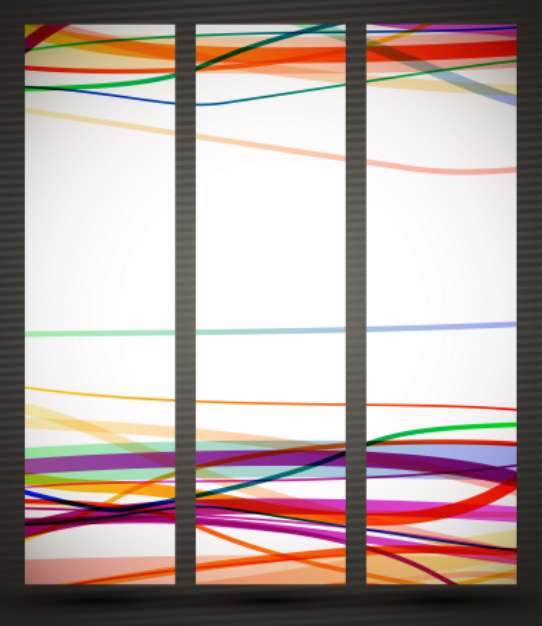 banner with abstract pattern