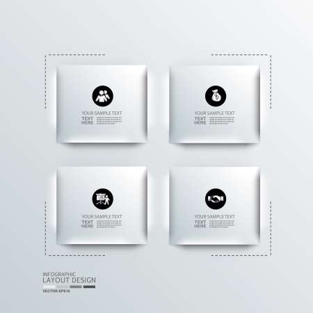 Modern business design template, infographic, website