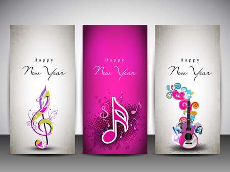 Website banners set for Happy New Year. EPS 10