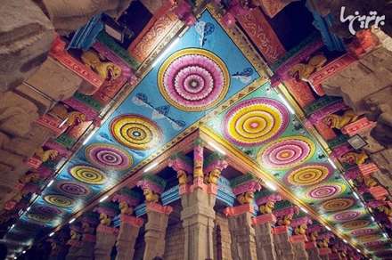 معبد رنگارنگ و دیدنی میناکشی در هند