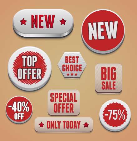 Sale promotion elements. EPS10.
