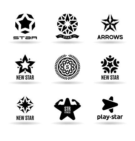 Set of vector stars (3).