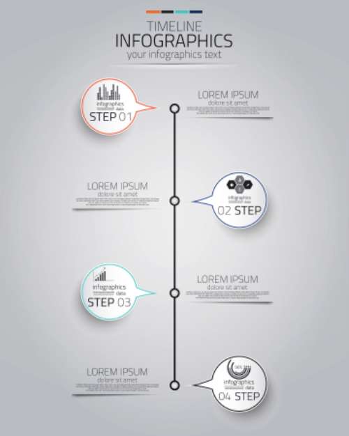 Minimal infographics design. Vector