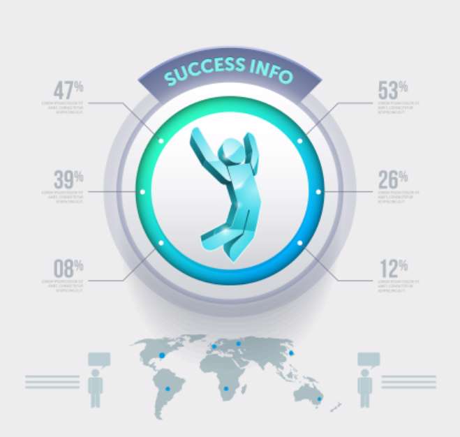 People infographic design template