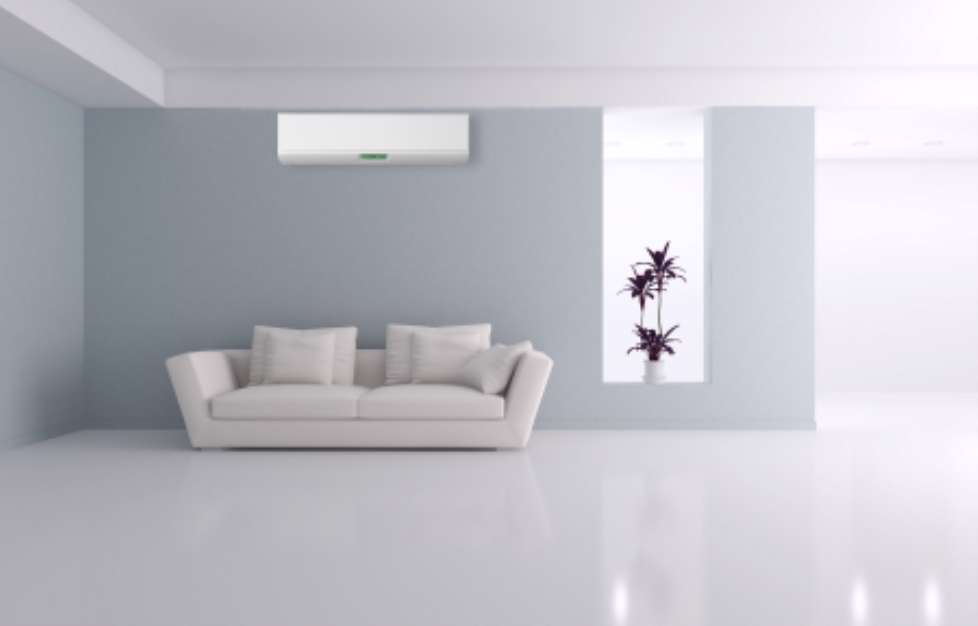 Interno con aria condizionata