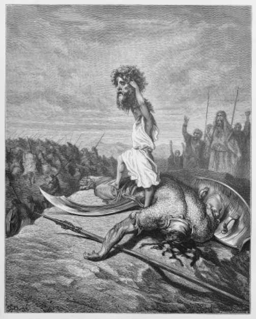 David slays Goliath