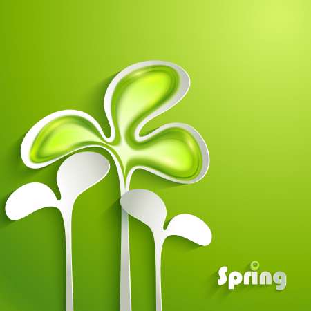 Abstract paper leaves